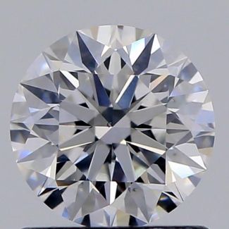 0.82 Carat Round E SI1 EX GIA Natural Diamond