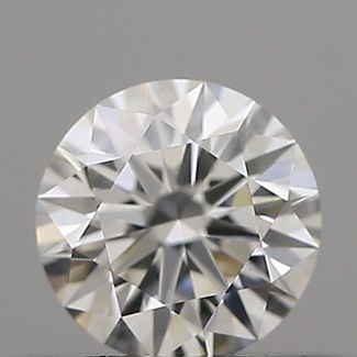 0.31 Carat Round F VVS1 EX GIA Natural Diamond