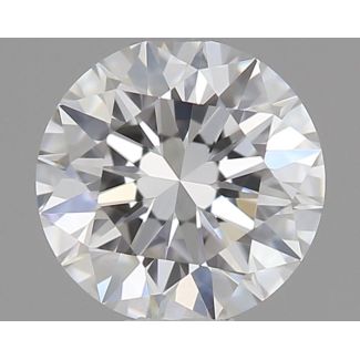 0.36 Carat Round E VVS1 EX GIA Natural Diamond