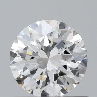 0.52 Carat Round F VVS2 EX GIA Natural Diamond