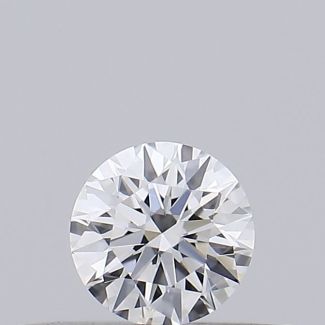 0.18 Carat Round D SI1 EX VG GIA Natural Diamond