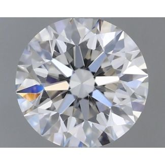 0.35 Carat Round H VVS2 EX GIA Natural Diamond