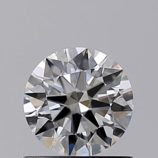 0.61 Carat Round E SI1 EX GIA Natural Diamond