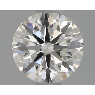 0.50 Carat Round H VS2 EX VG GIA Natural Diamond