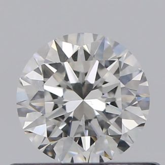 0.45 Carat Round F VVS1 VG EX GIA Natural Diamond