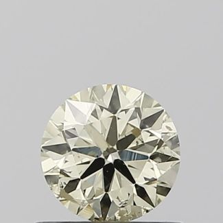 0.51 Carat Round Yellow SI2 EX VG IGI Natural Diamond