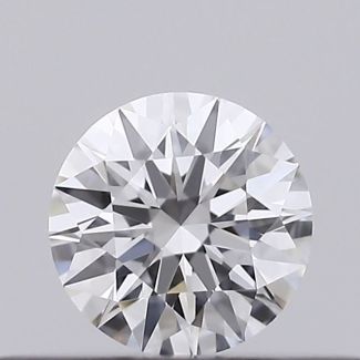 0.21 Carat Round D VVS1 EX GIA Natural Diamond