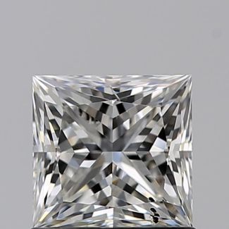 0.91 Carat Princess H SI2 - EX VG GIA Natural Diamond