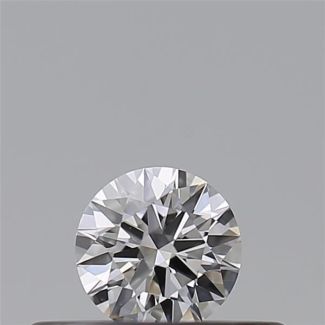 0.18 Carat Round D VVS1 EX GIA Natural Diamond