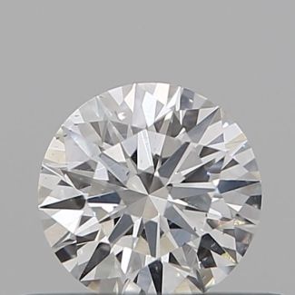 0.37 Carat Round E SI1 EX GIA Natural Diamond