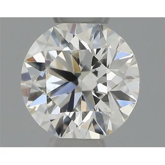 0.31 Carat Round G SI1 EX IGI Natural Diamond