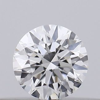 0.16 Carat Round E VVS2 EX GIA Natural Diamond