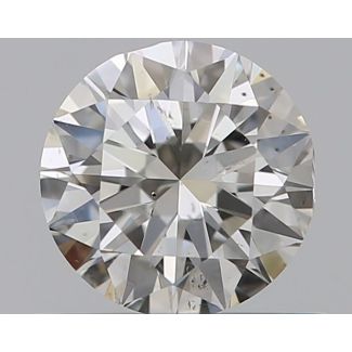 0.50 Carat Round J SI1 VG EX GIA Natural Diamond