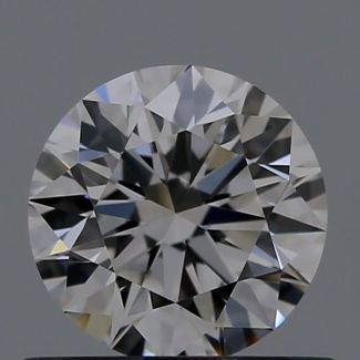 0.56 Carat Round F VVS1 EX GIA Natural Diamond