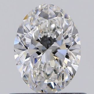 0.53 Carat Oval F SI1 - VG GIA Natural Diamond