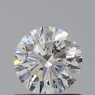 0.6 Carat Round F SI1 EX VG GIA Natural Diamond