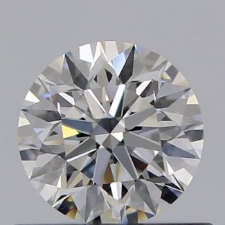 0.50 Carat Round E VVS2 EX GIA Natural Diamond