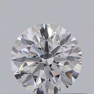 0.40 Carat Round D VVS2 EX GIA Natural Diamond