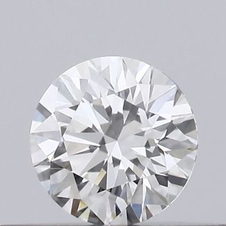 0.22 Carat Round F VVS2 EX GIA Natural Diamond