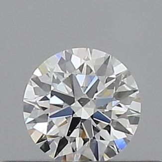 0.24 Carat Round F VVS1 EX GIA Natural Diamond