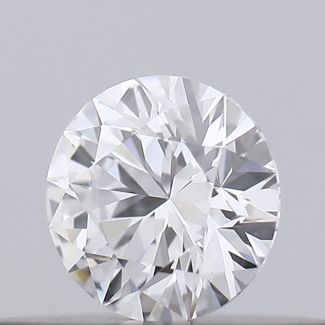 0.19 Carat Round D VVS2 EX GIA Natural Diamond