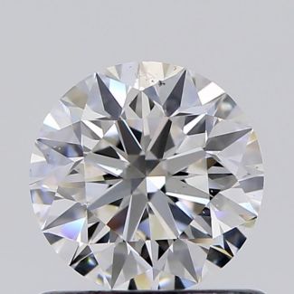 0.71 Carat Round E SI1 EX GIA Natural Diamond