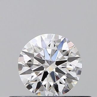 0.35 Carat Round D VVS2 EX GIA Natural Diamond