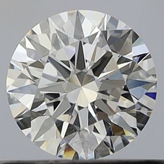 0.54 Carat Round F VVS1 EX GIA Natural Diamond