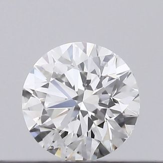 0.19 Carat Round F VS2 EX VG GIA Natural Diamond