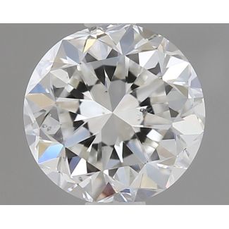 1.0 Carat Round G SI1 GD EX GIA Natural Diamond