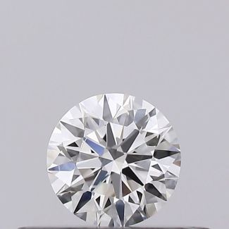 0.23 Carat Round F SI1 EX GIA Natural Diamond