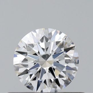 0.36 Carat Round E VVS1 EX GIA Natural Diamond