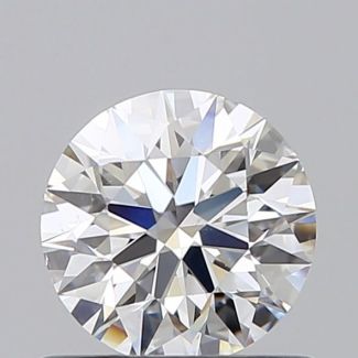 0.6 Carat Round F VS1 EX GIA Natural Diamond