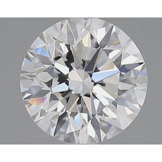 0.5 Carat Round E VVS2 EX GD GIA Natural Diamond