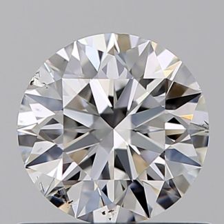 0.61 Carat Round E SI1 EX GIA Natural Diamond