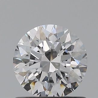 0.71 Carat Round D VVS2 EX GIA Natural Diamond