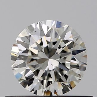 0.40 Carat Round J VS2 VG EX GIA Natural Diamond