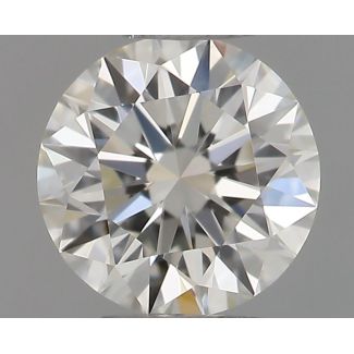 0.31 Carat Round H VVS2 EX IGI Natural Diamond