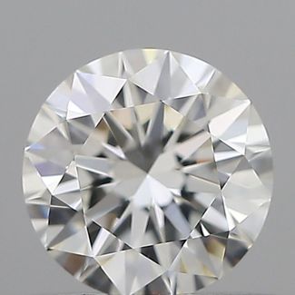 0.52 Carat Round F VVS2 EX VG GIA Natural Diamond