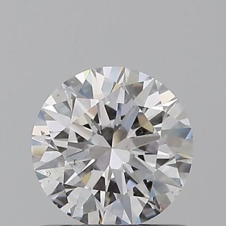 0.7 Carat Round D SI1 EX GIA Natural Diamond