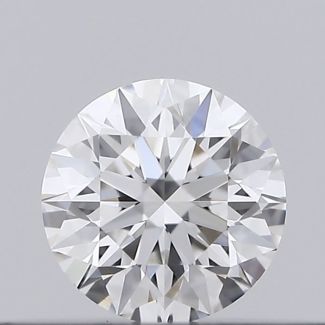 0.18 Carat Round F VVS1 EX GIA Natural Diamond