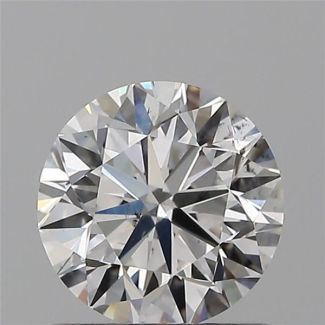 0.80 Carat Round F SI1 VG EX GIA Natural Diamond