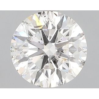 0.85 Carat Round F SI2 EX GIA Natural Diamond