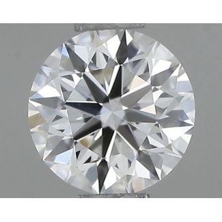 0.47 Carat Round F VVS2 EX GIA Natural Diamond