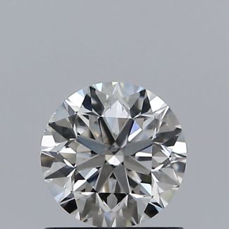 0.80 Carat Round F SI1 VG EX GIA Natural Diamond