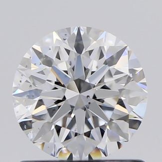 0.81 Carat Round D SI1 EX GIA Natural Diamond