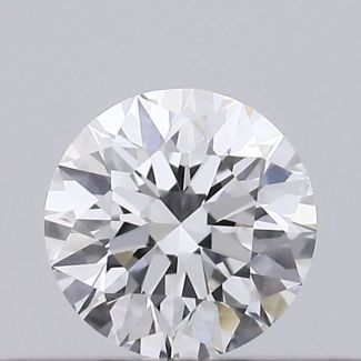 0.22 Carat Round D VVS2 VG EX GIA Natural Diamond