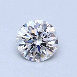 0.53 Carat Round E SI1 EX GIA Natural Diamond