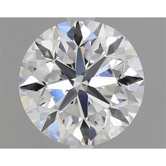 0.90 Carat Round D VS2 VG EX GIA Natural Diamond