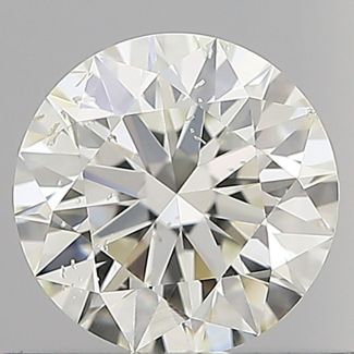 0.60 Carat Round H SI2 EX IGI Natural Diamond